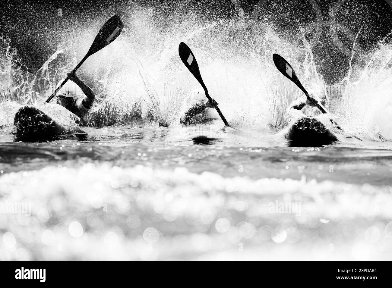 competes in the women's kayak cross quarterfinal of the canoe slalom