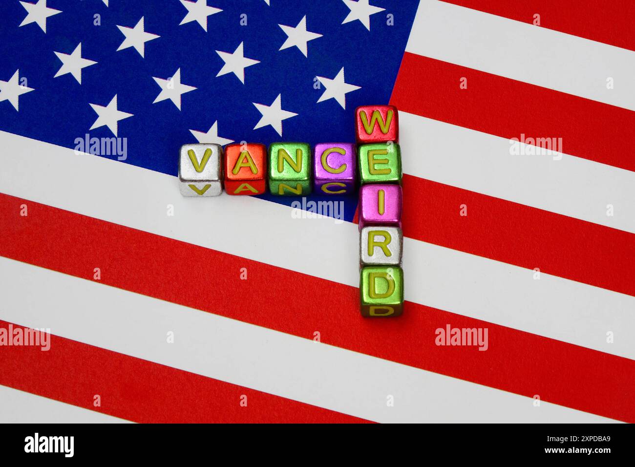Flagge der USA mit Vance sowie weird Flagge der USA mit Vance sowie ...