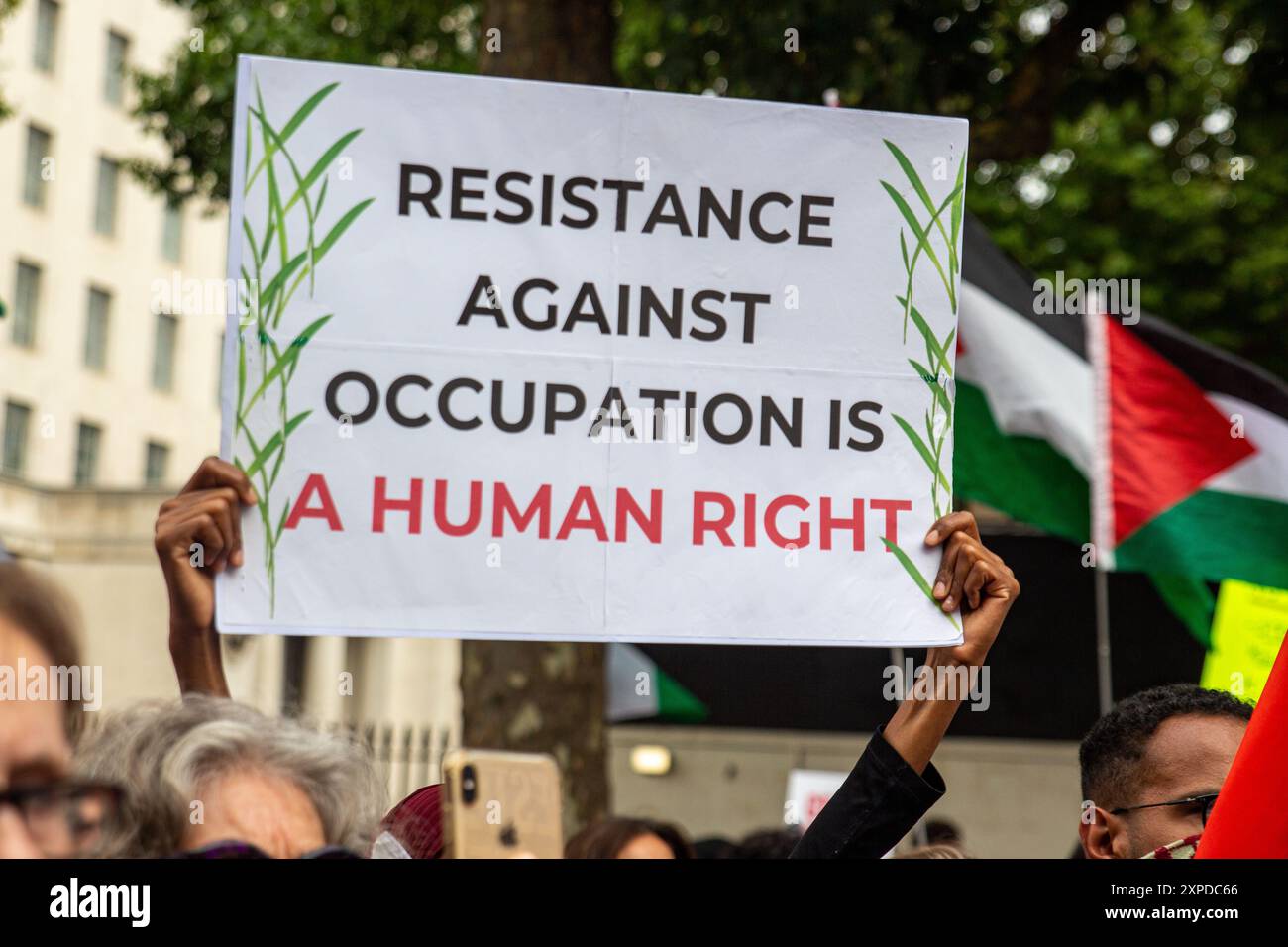 National March for Palestine in Central London Stock Photo - Alamy
