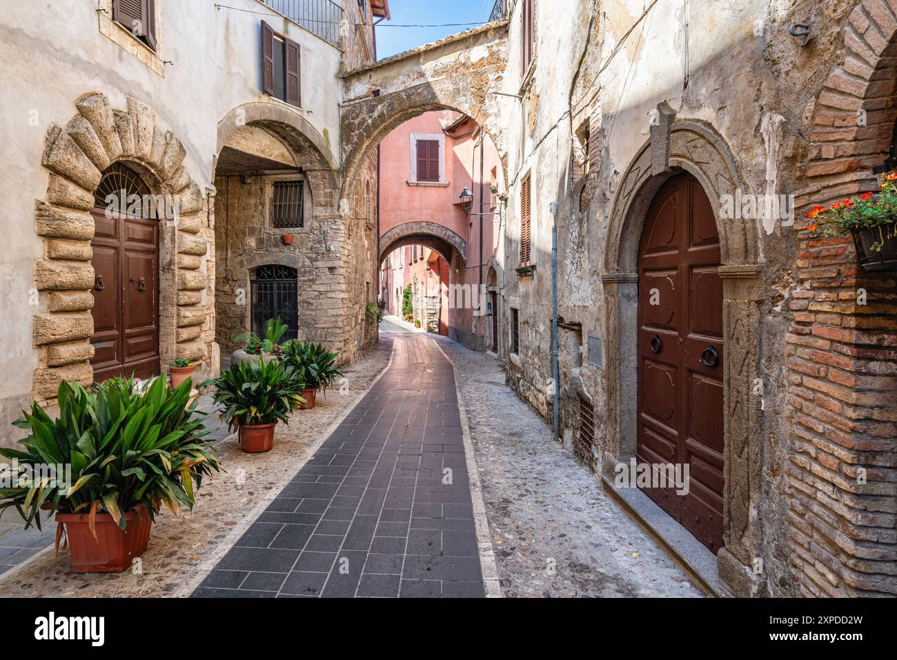 The beautiful ancient town of Orte, in the Province of Viterbo, Lazio, Italy. Stock Photo