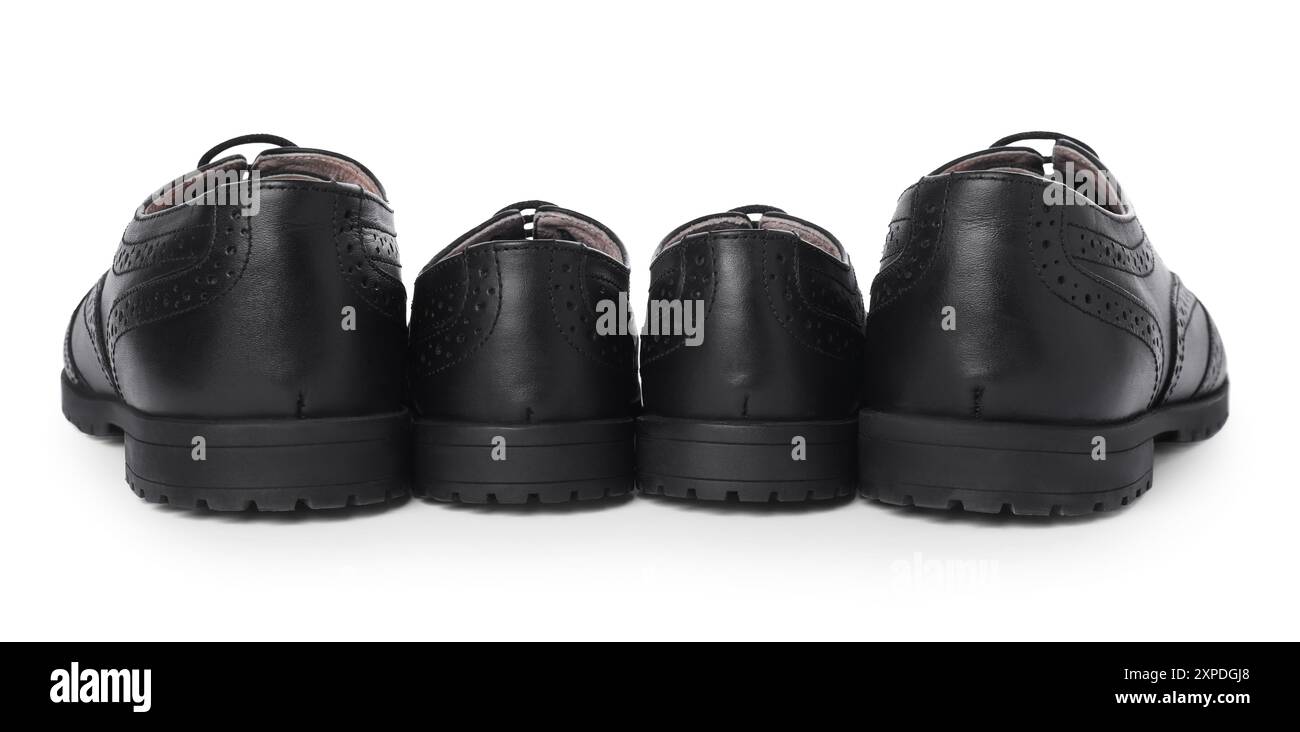 Big and small shoes isolated on white Stock Photo - Alamy