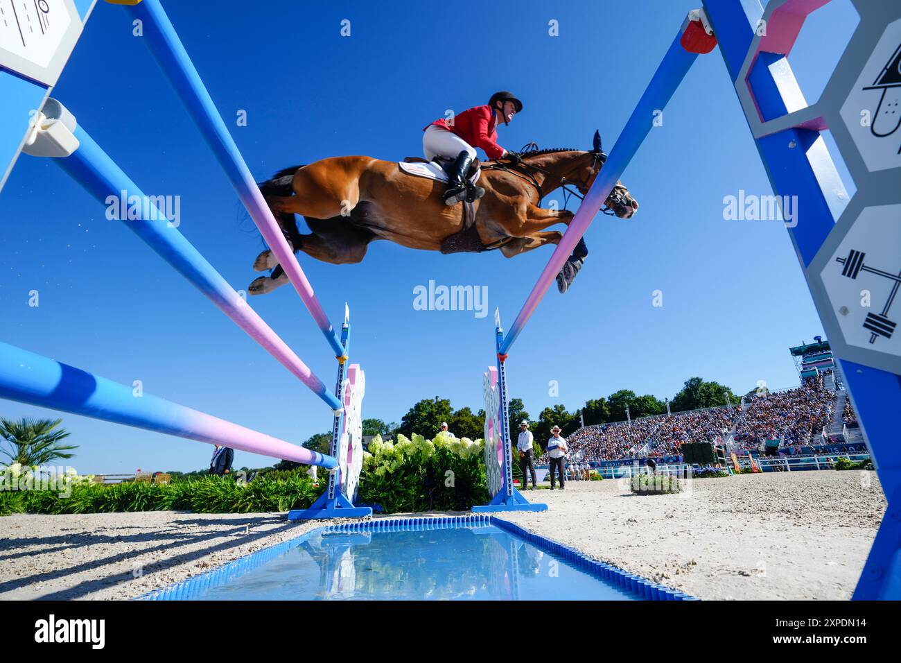 USA's McLain Ward, riding Ilex, during the Equestrian Jumping ...