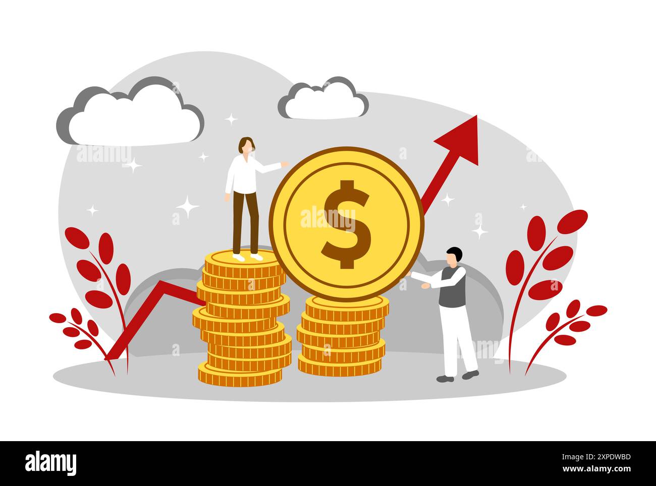 Digital increase Stock Vector Images - Alamy