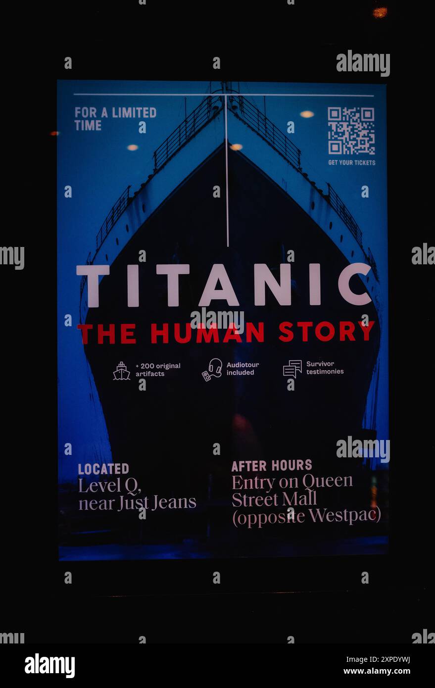 Titanic, The Human Story, Exhibition, Brisbane, Australia August 2024 Stock Photo Alamy