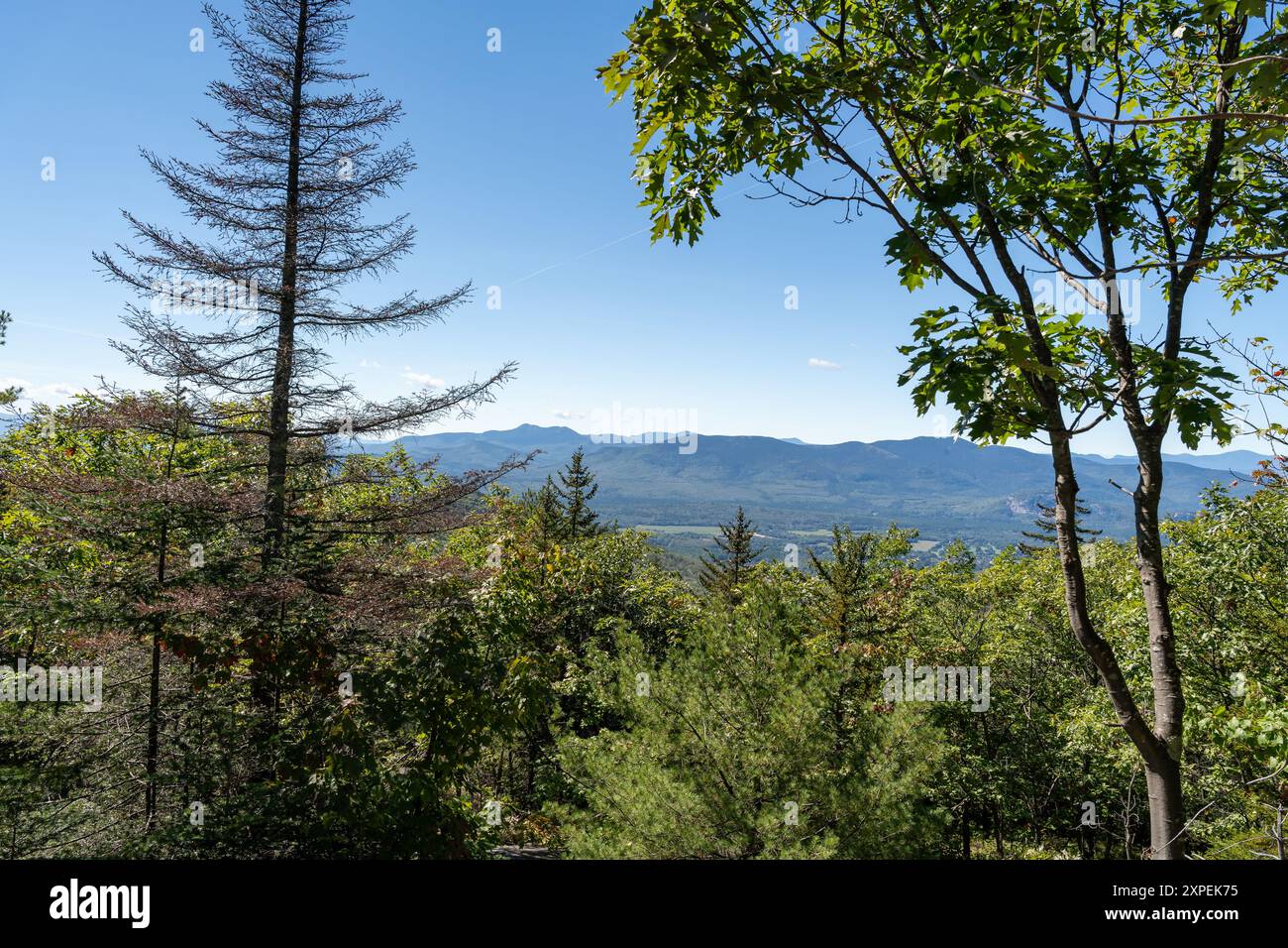 A beautiful view of mountains in White Mountain National Forest Stock ...