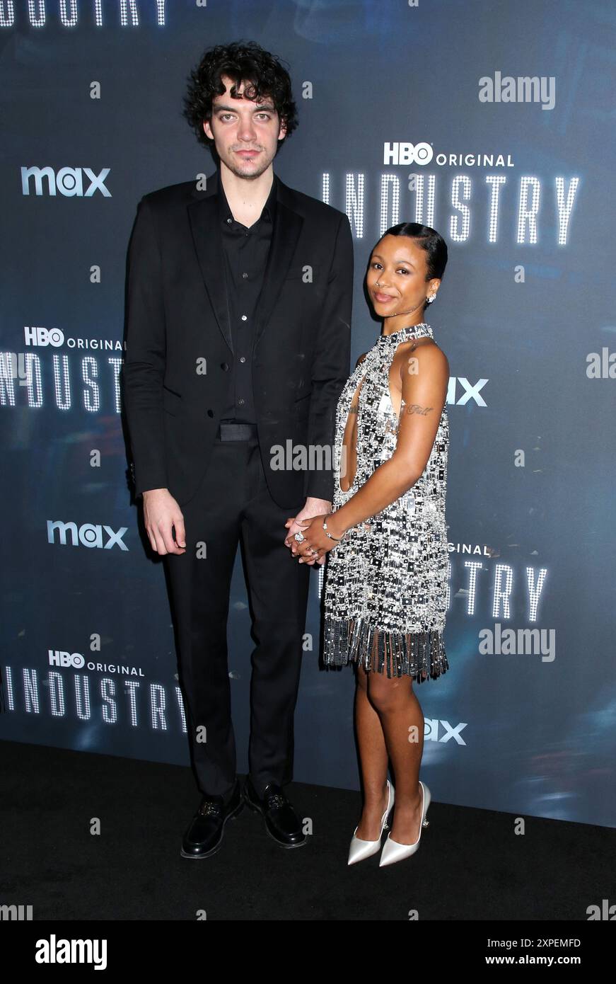 New York City, USA. 05th Aug, 2024. Myha'la and Armando Rivera (fiance) attending HBO's 'Industry' Season 3 Premiere held at Metrograph on August 5, 2024 in New York City, NY © Steven Bergman/AFF-USA.COM Credit: AFF/Alamy Live News Stock Photo