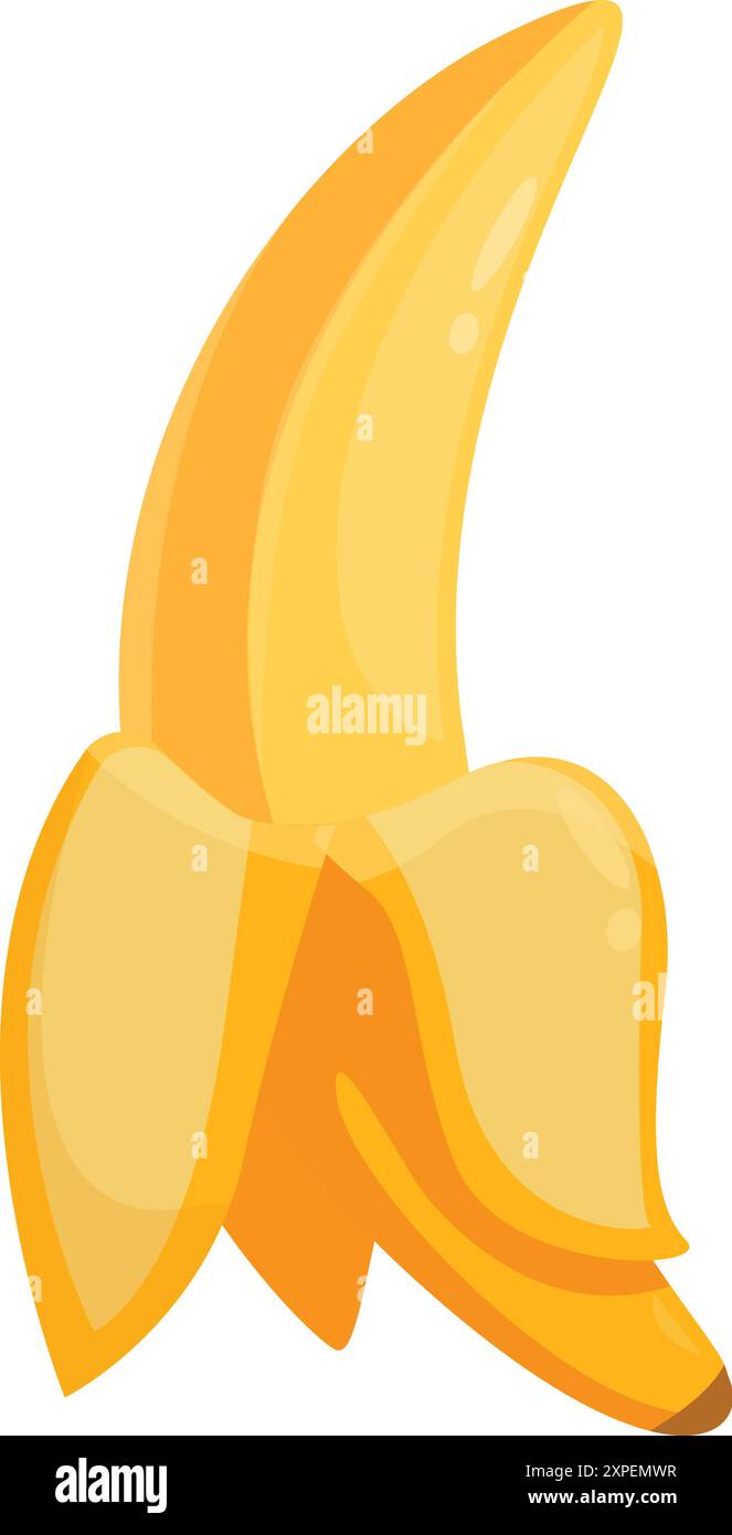 Partially peeled banana cut hi-res stock photography and images - Alamy
