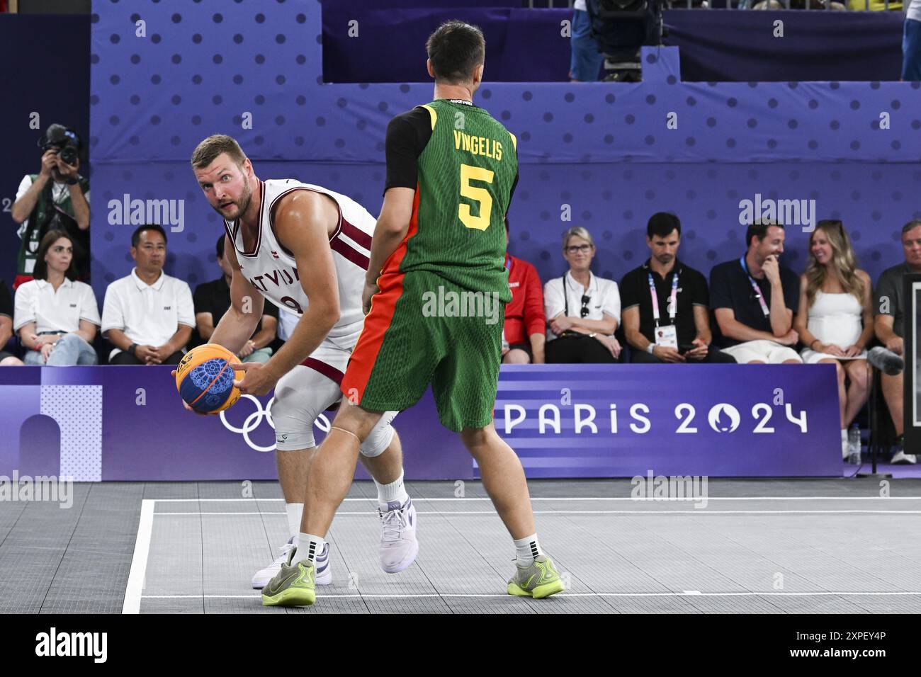 Zigmars Raimo (LAT) vs Sarunas Vingelis (LTU), 3x3 Basketball, Men's ...