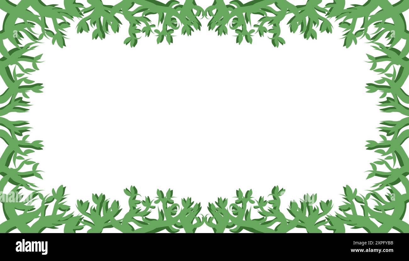 Background illustration of a natural theme that contains green elements. Perfect for wallpapers, backgrounds, banners, magazine covers and others with Stock Vector