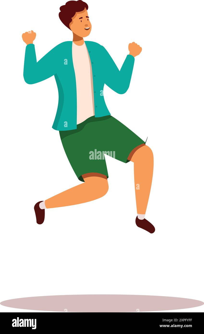 Excited positive emotion excitement Stock Vector Images - Alamy