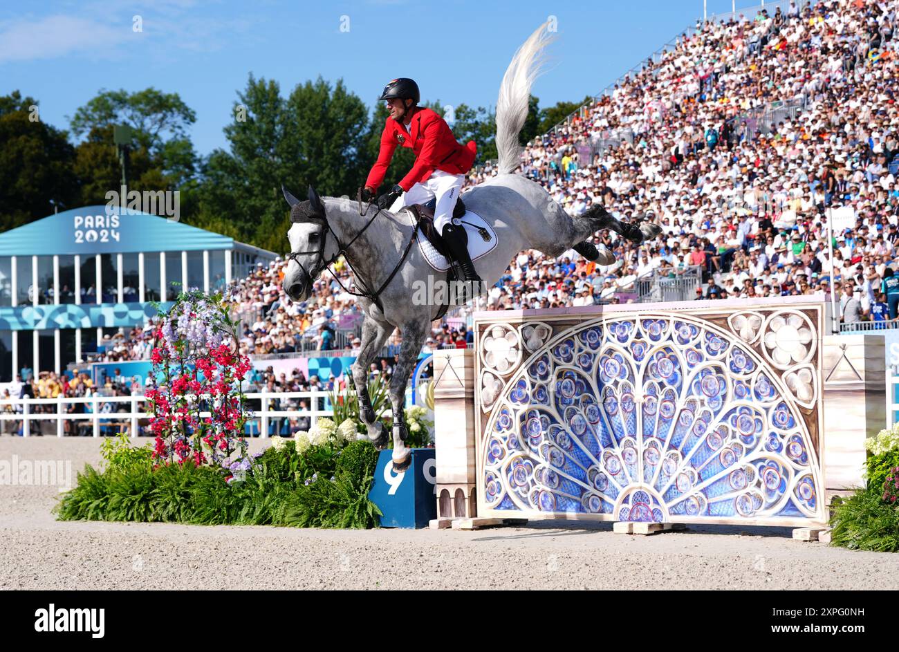 Germany's Christian Kukuk aboard Checker 47 during the Jumping ...