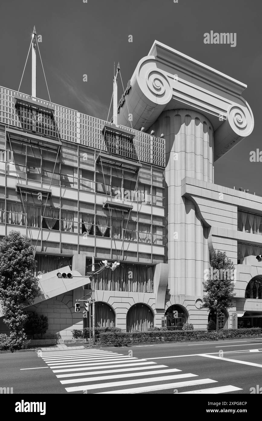 M2 Building, designed by Kuma Kengo, 1991; Setagaya, Tokyo, Japan Stock Photo