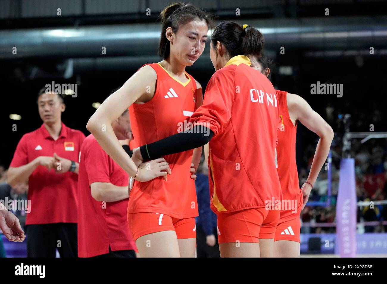 China's Wang Yuanyuan cries after losing a women's quarter final ...