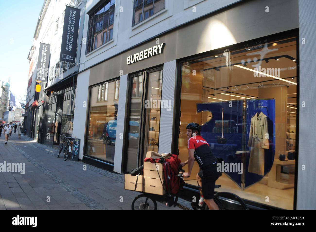 Copenhagen Denmark 06 August 2024 Burberry store in danish capital Copenhagen. Photo.Francis Joseph Dean Dean Pictures Not for commercial use Stock Photo Alamy