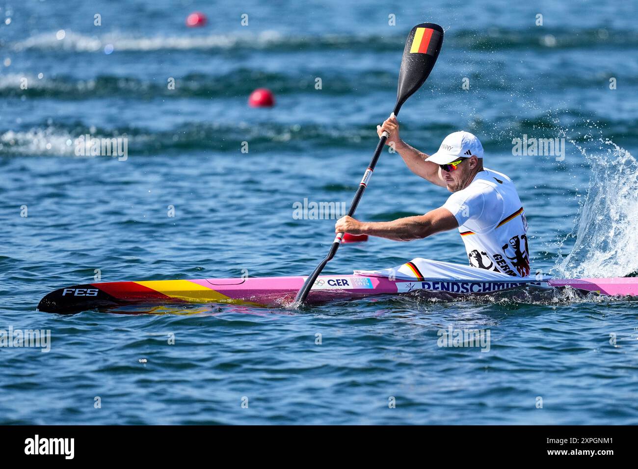 Max Rendschmidt and Tom Liebscher-Lucz of Germany compete during Men's ...