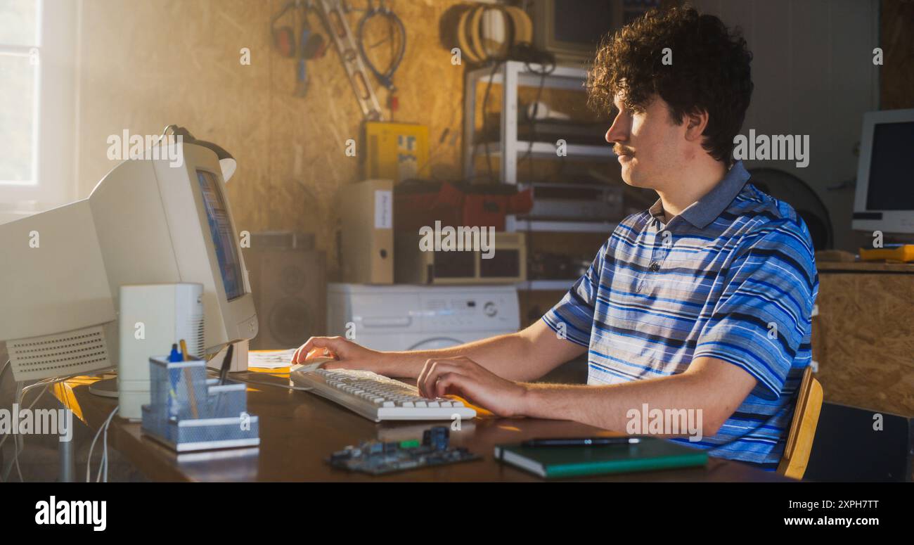 Computer coding programming in 80s hi-res stock photography and images ...