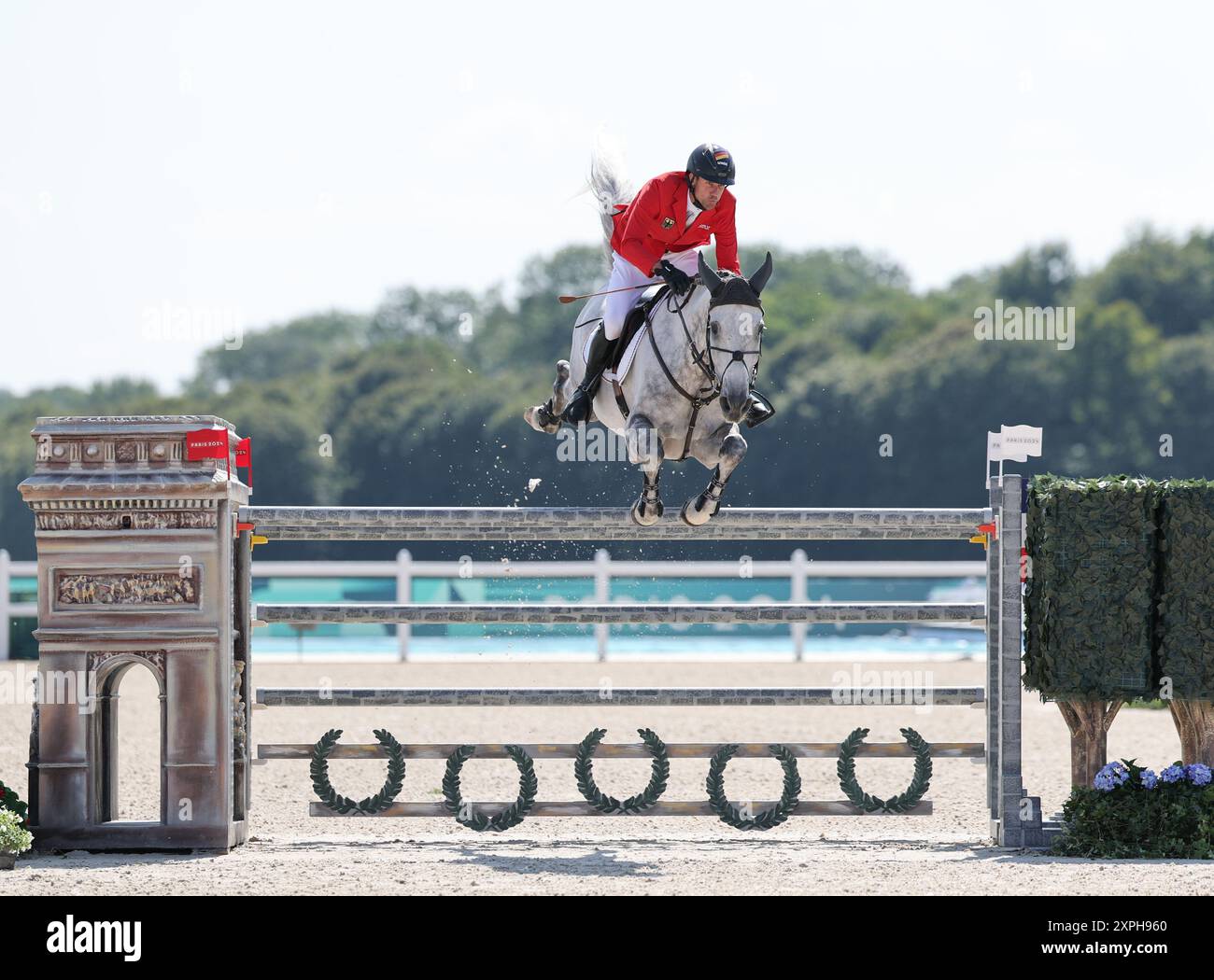 Versailles, France. 6th Aug, 2024. Christian Kukuk of Germany, riding ...
