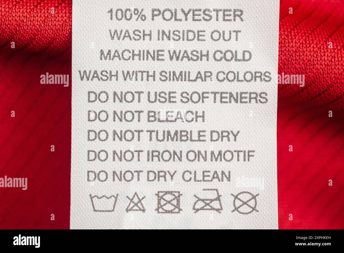 100 polyester dress washing instructions Polyester clothes wash care instructions hi-res stock photography and  images