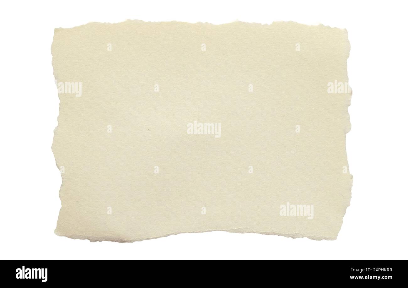 Blank brown torn note paper isolated on white background Stock Photo ...