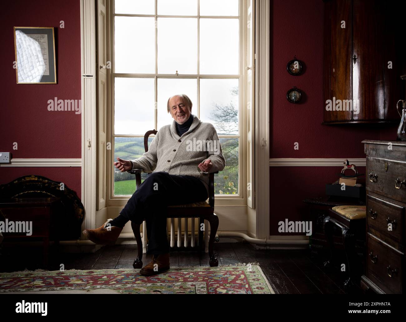Composer Roger Norrington portrait shoot. Stock Photo