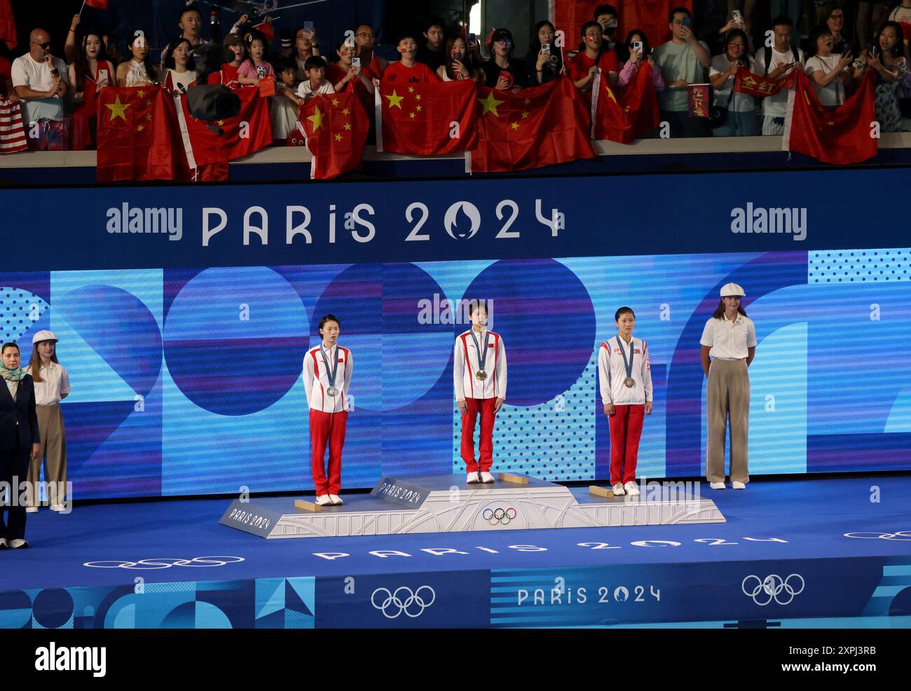 Medal ceremony at olympics