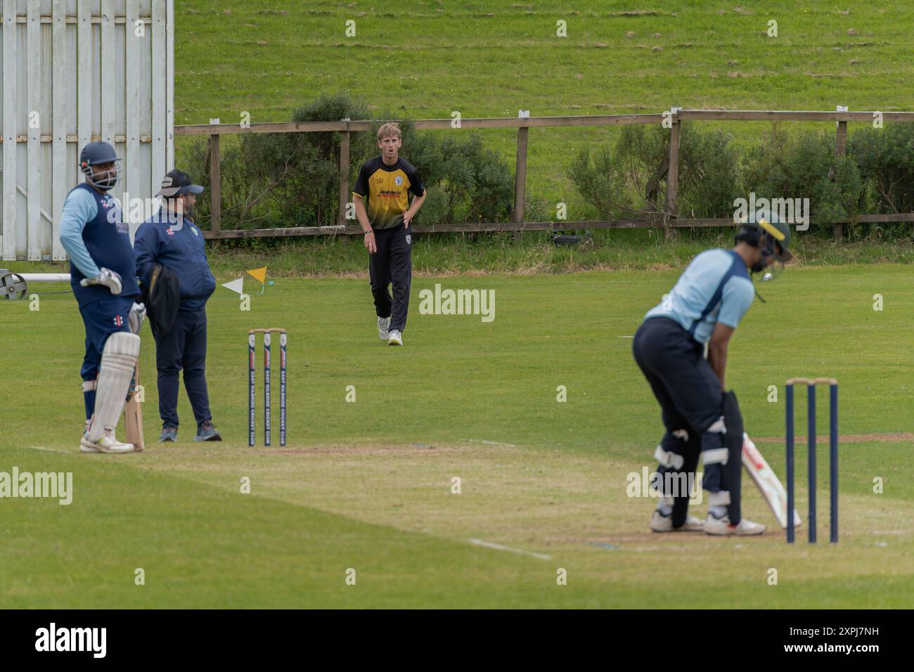 Bowler Running In Bowler running ball hi-res stock photography and images - Alamy