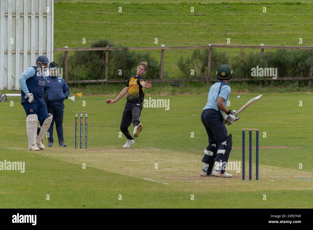 Bowler Running In Bowler running ball hi-res stock photography and images - Alamy