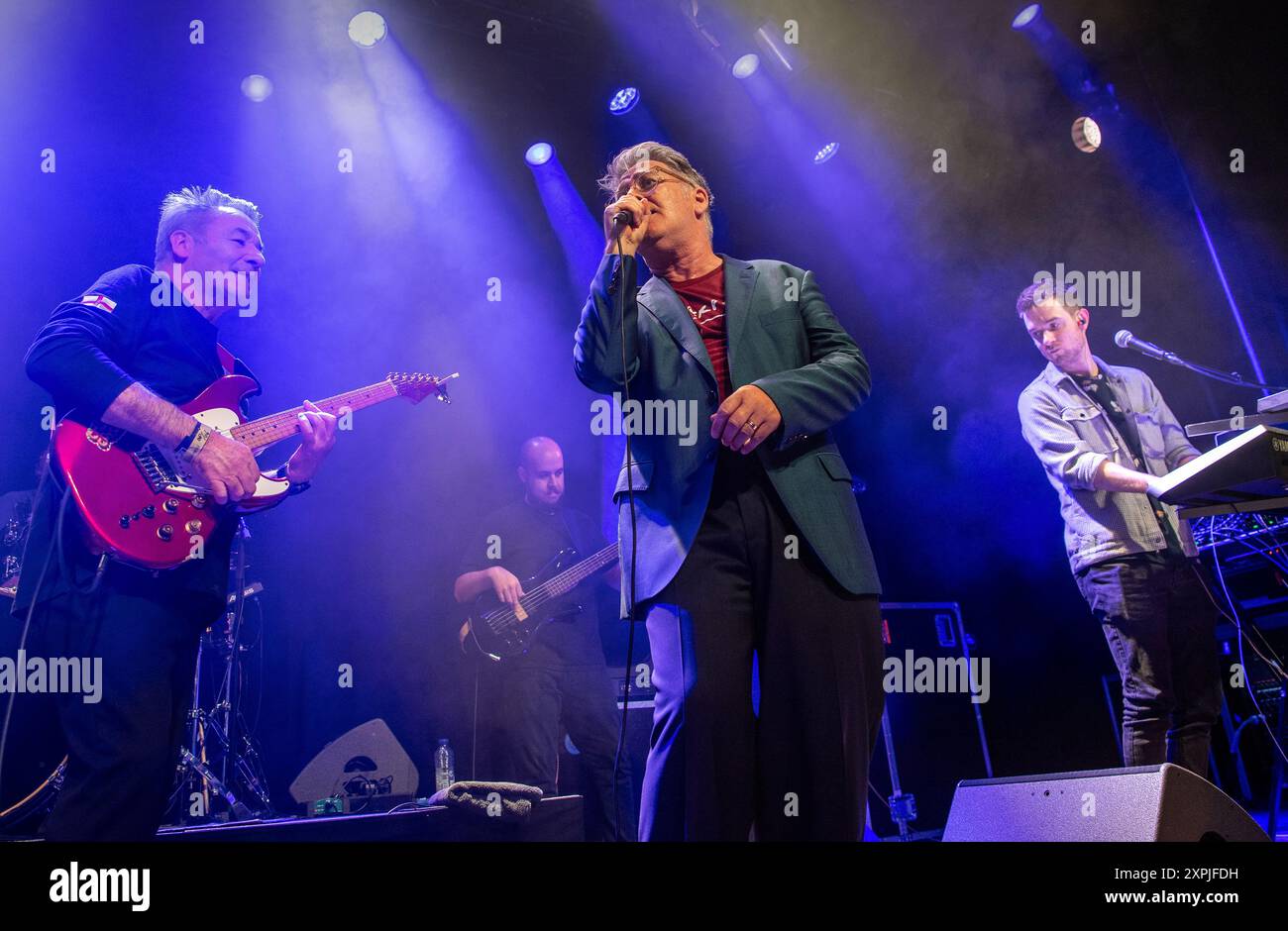 China Crisis performing on stage during a live concert in 2024 Stock Photo