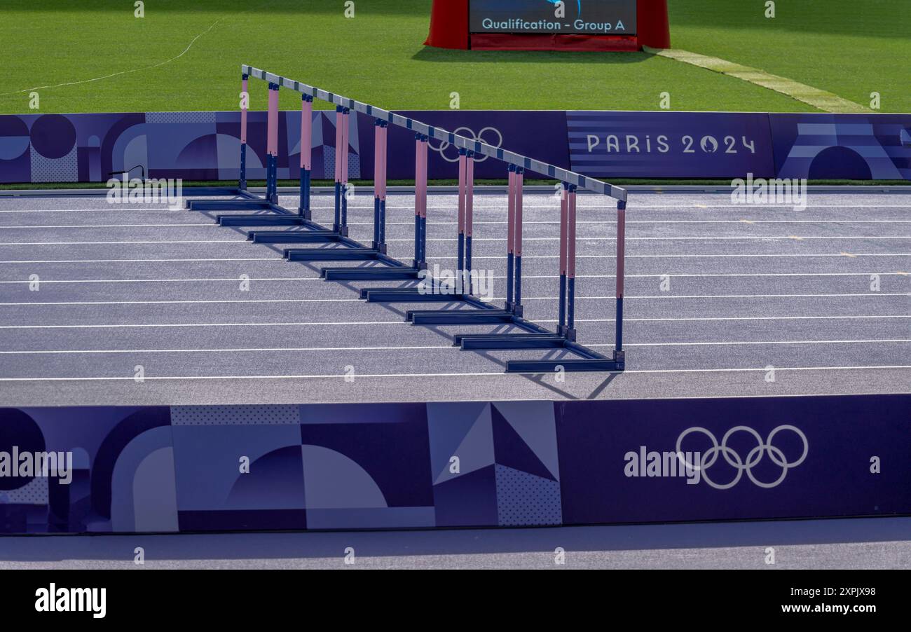 Paris, France - 08 03 2024: Olympic Games Paris 2024. View of men's ...