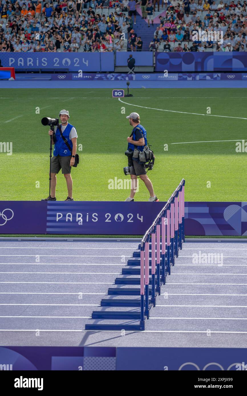 Paris, France - 08 03 2024: Olympic Games Paris 2024. View of men's ...