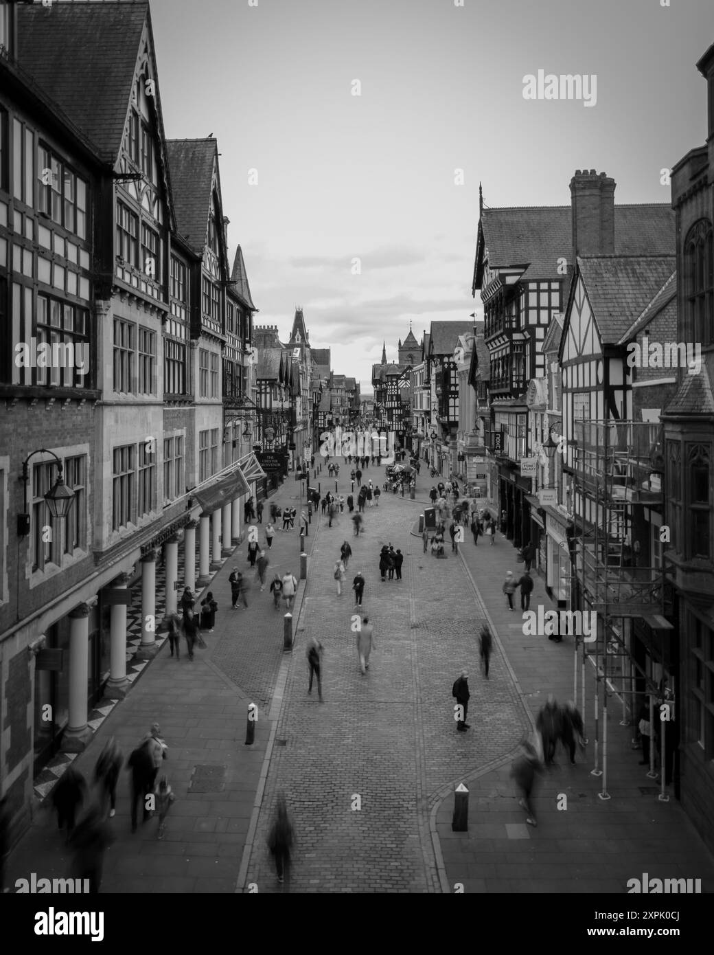 Chester High Street Stock Photo Alamy