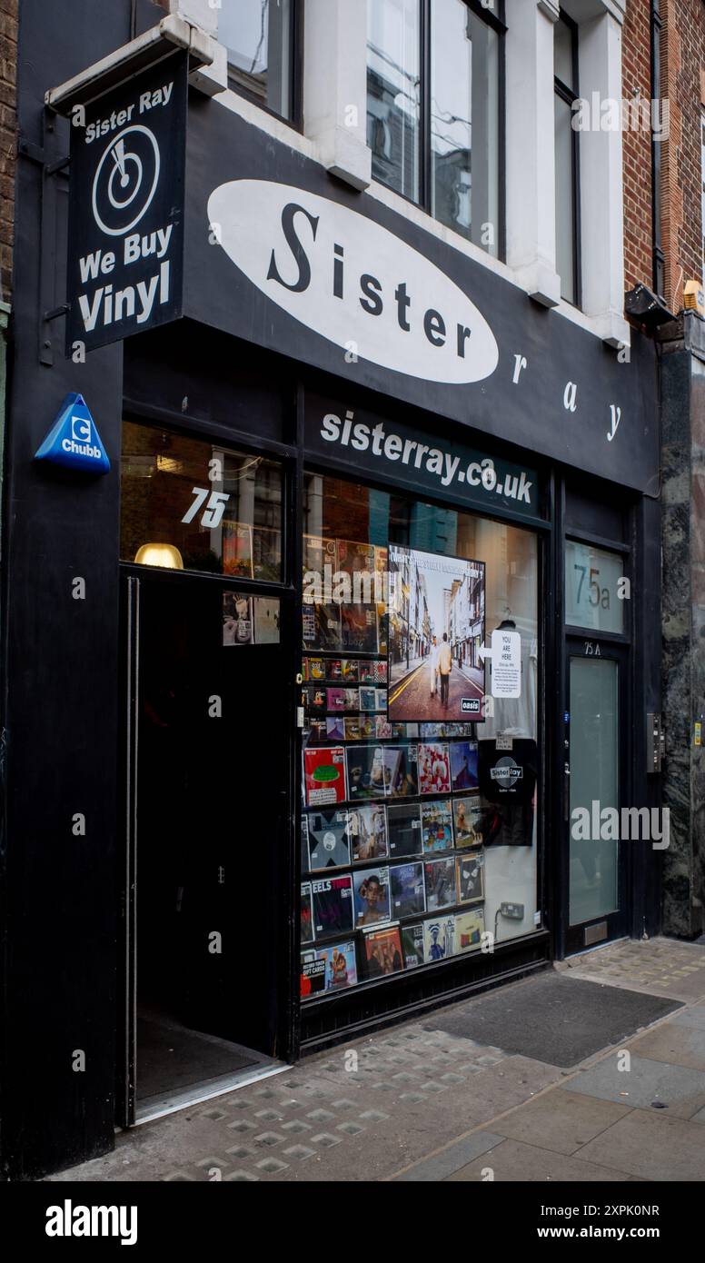 London Ray Sister Ray Record Shop on Berwick Street in London's Soho entertainment ...