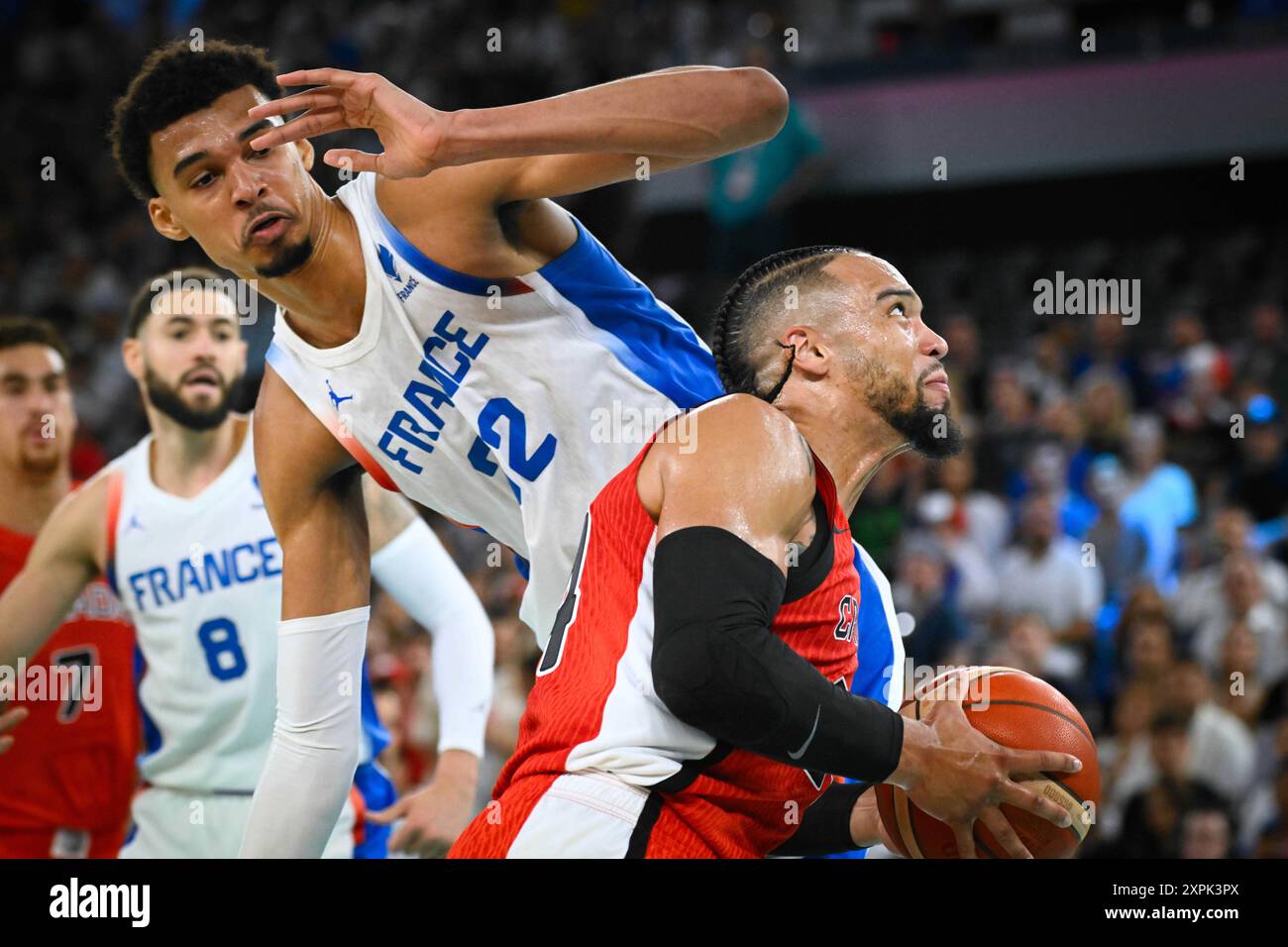 Dillon Brooks ( Canada ) and Victor Wembanyama ( France ), Basketball