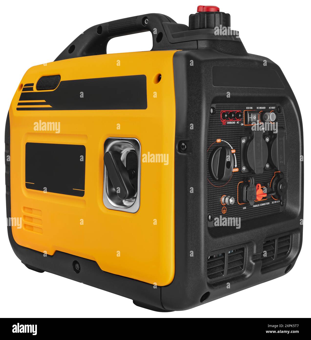 Gasoline inverter generator, with correct current sine wave on white ...