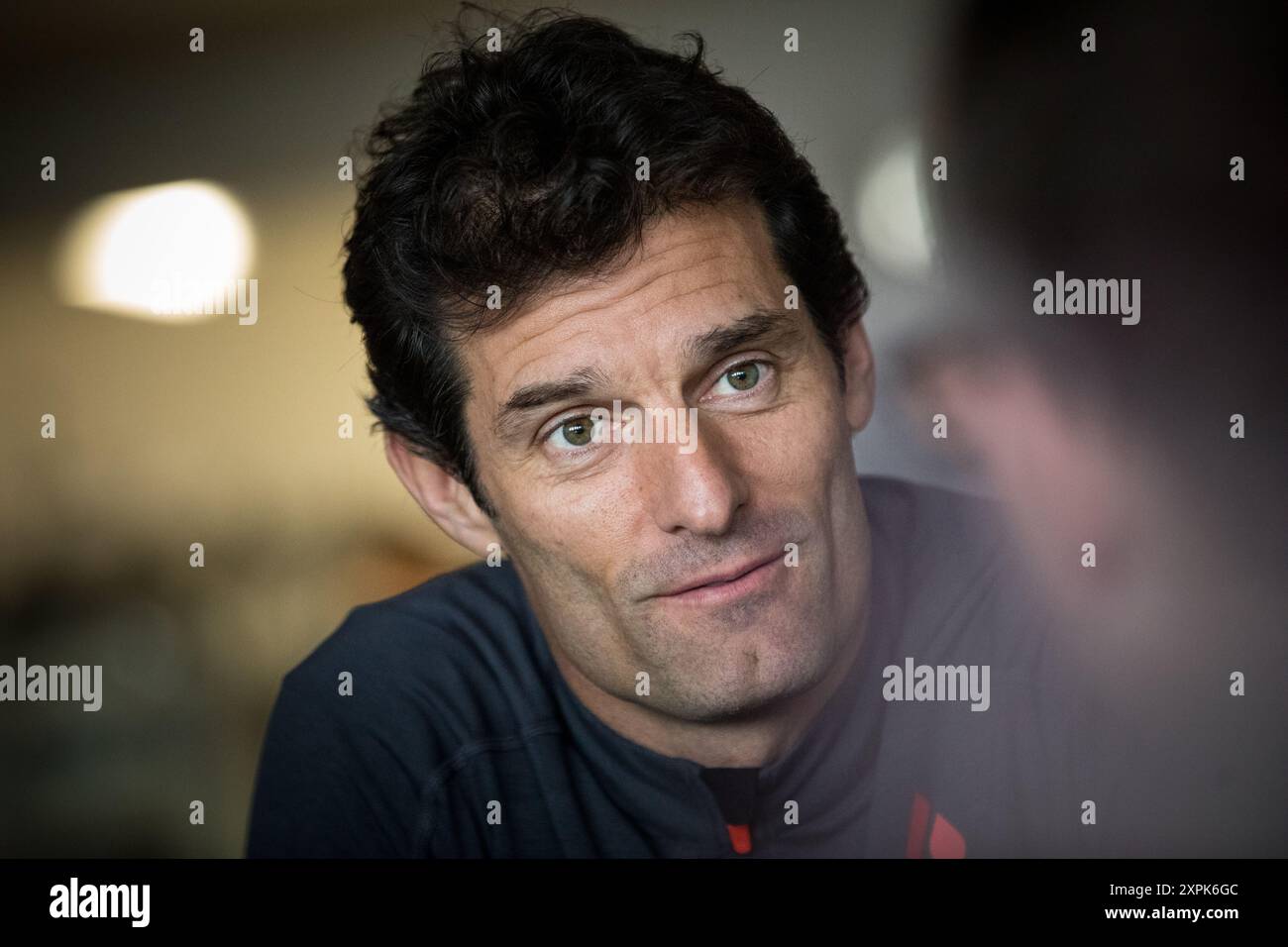 Mark Webber, photographed for CRANKED magazine. Mark Webber Portrait Stock Photo