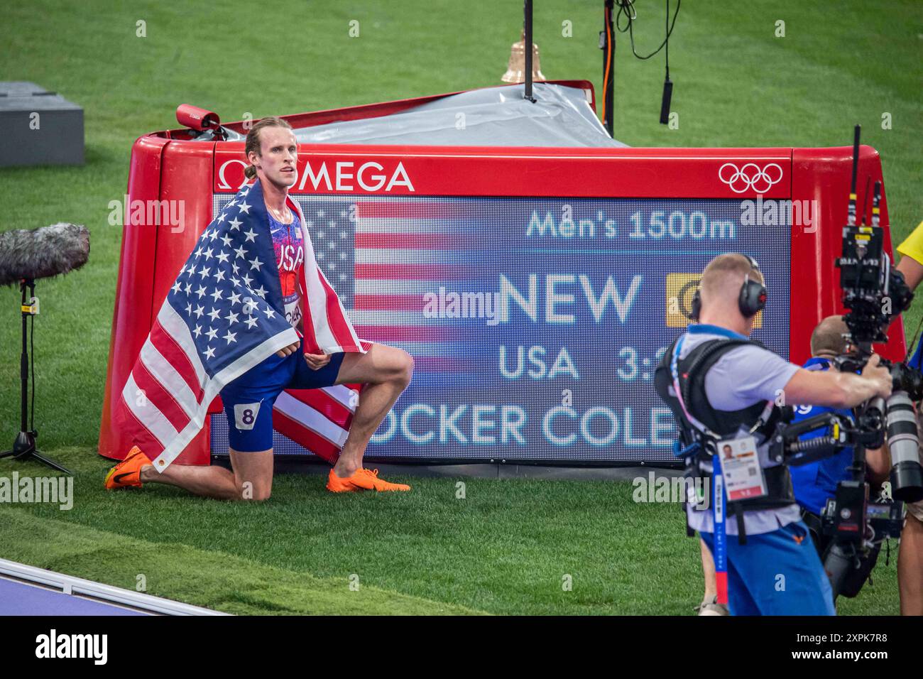 Cole Hocker (USA) Gold medal, Athletics, Men's 1500m Final during the