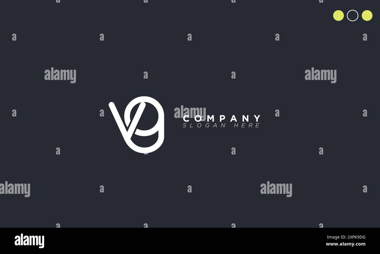 YG Alphabet letters Initials Monogram logo Stock Vector