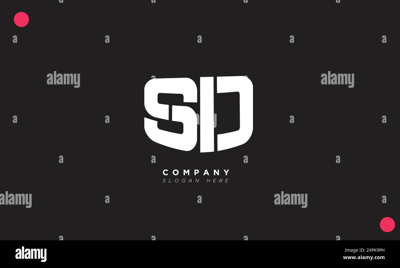 SD Alphabet letters Initials Monogram logo Stock Vector
