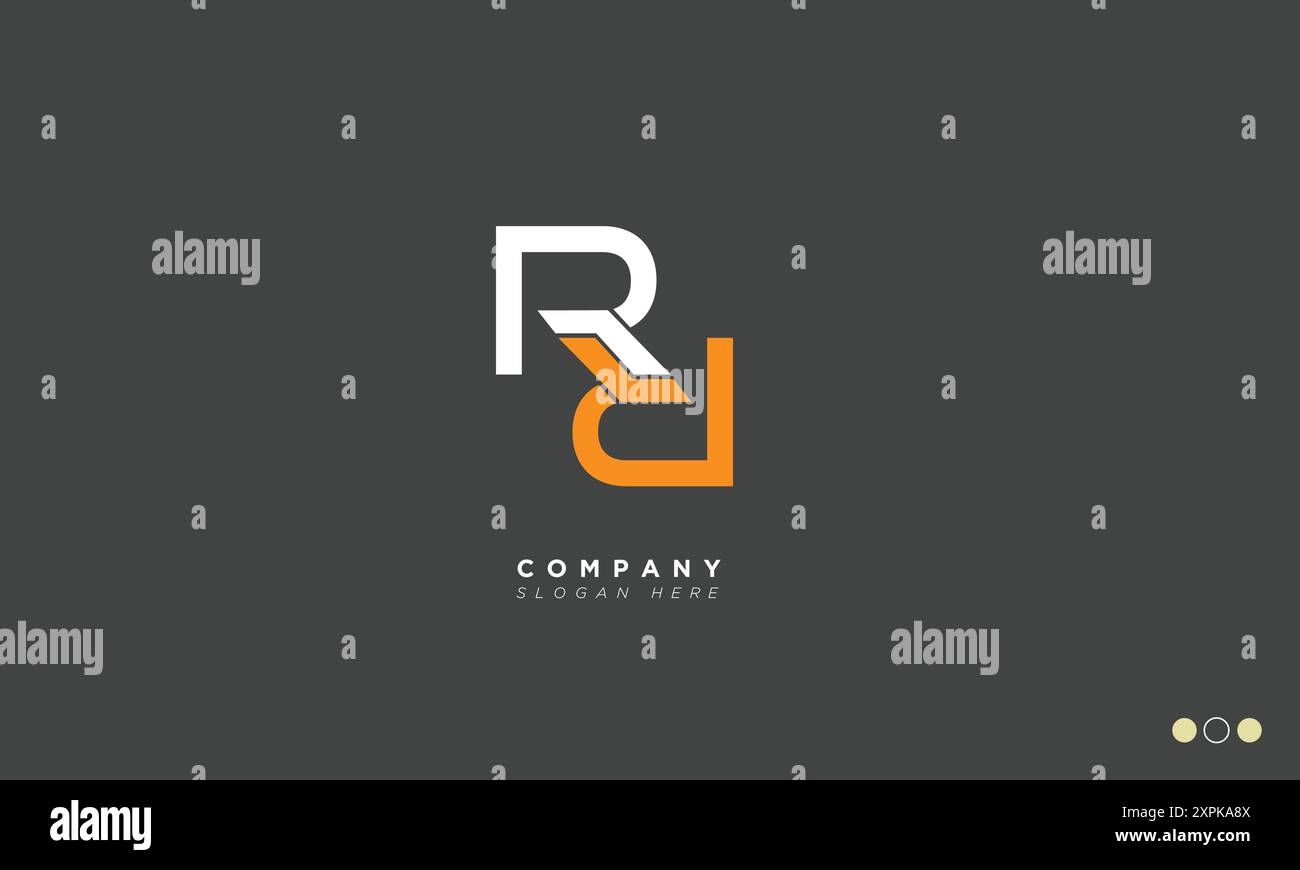 RR Alphabet letters Initials Monogram logo Stock Vector