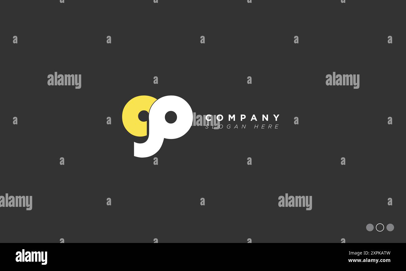 CP Alphabet letters Initials Monogram logo Stock Vector
