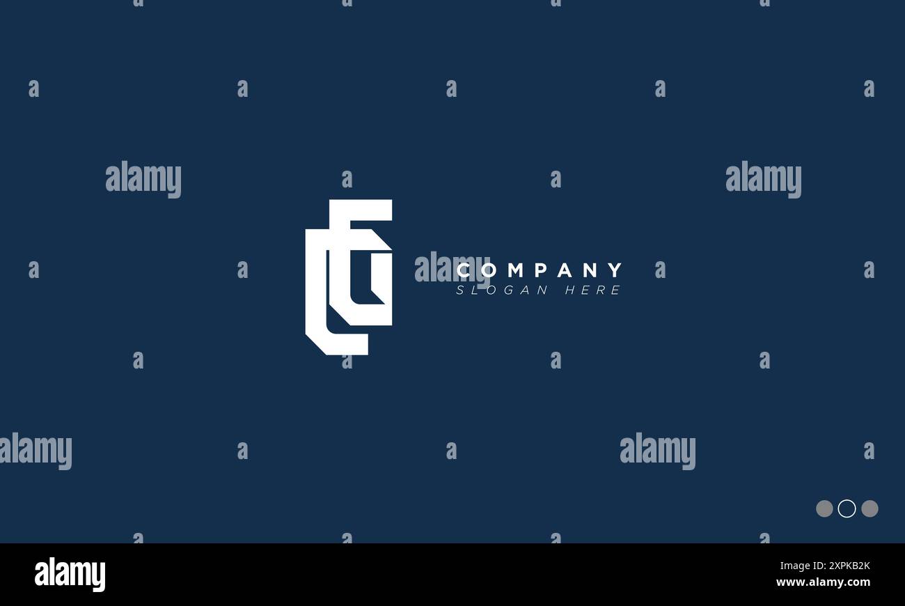 CG Alphabet letters Initials Monogram logo Stock Vector
