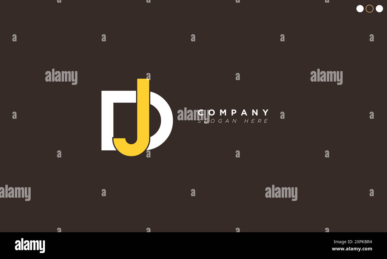 DJ Alphabet letters Initials Monogram logo Stock Vector Image & Art - Alamy