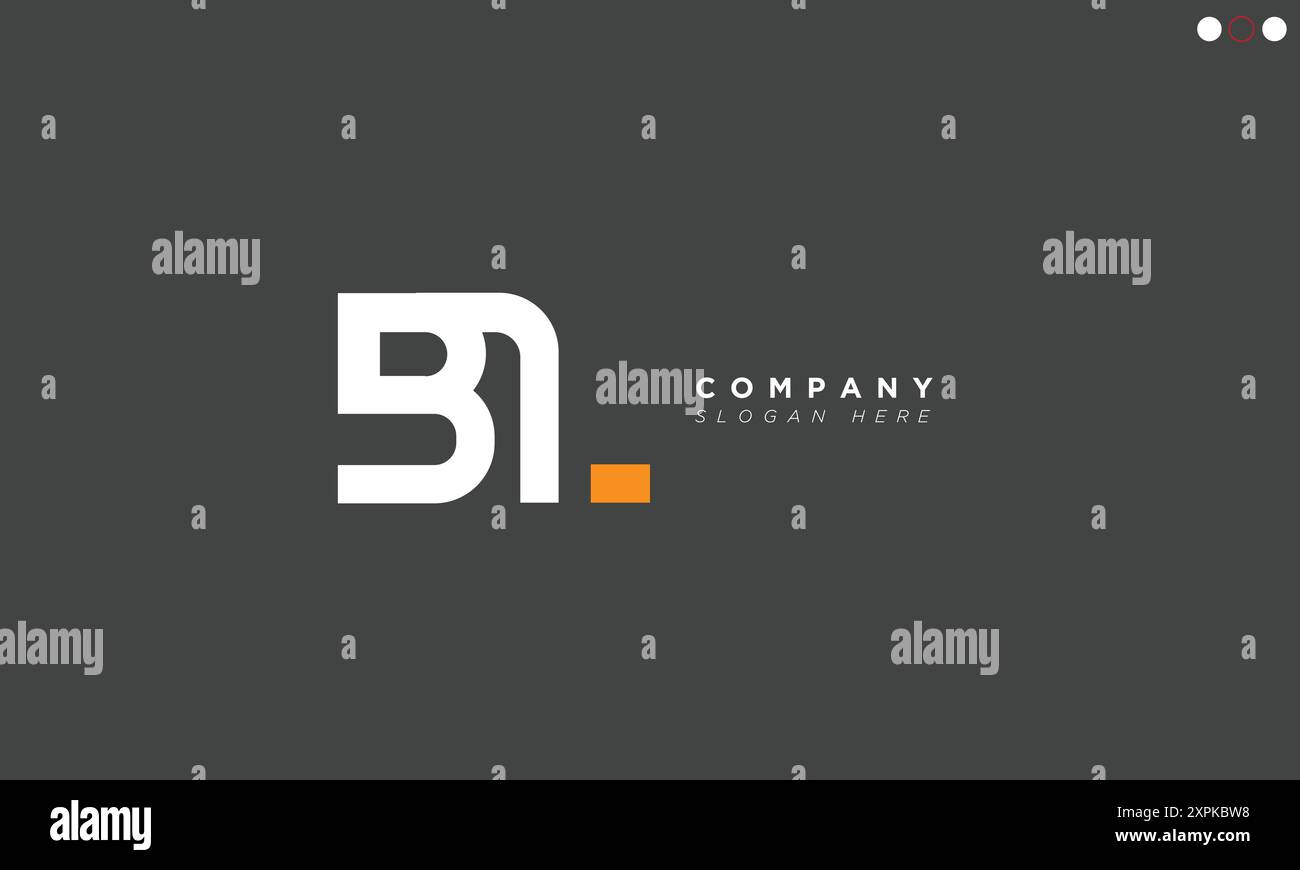 BL Alphabet letters Initials Monogram logo Stock Vector