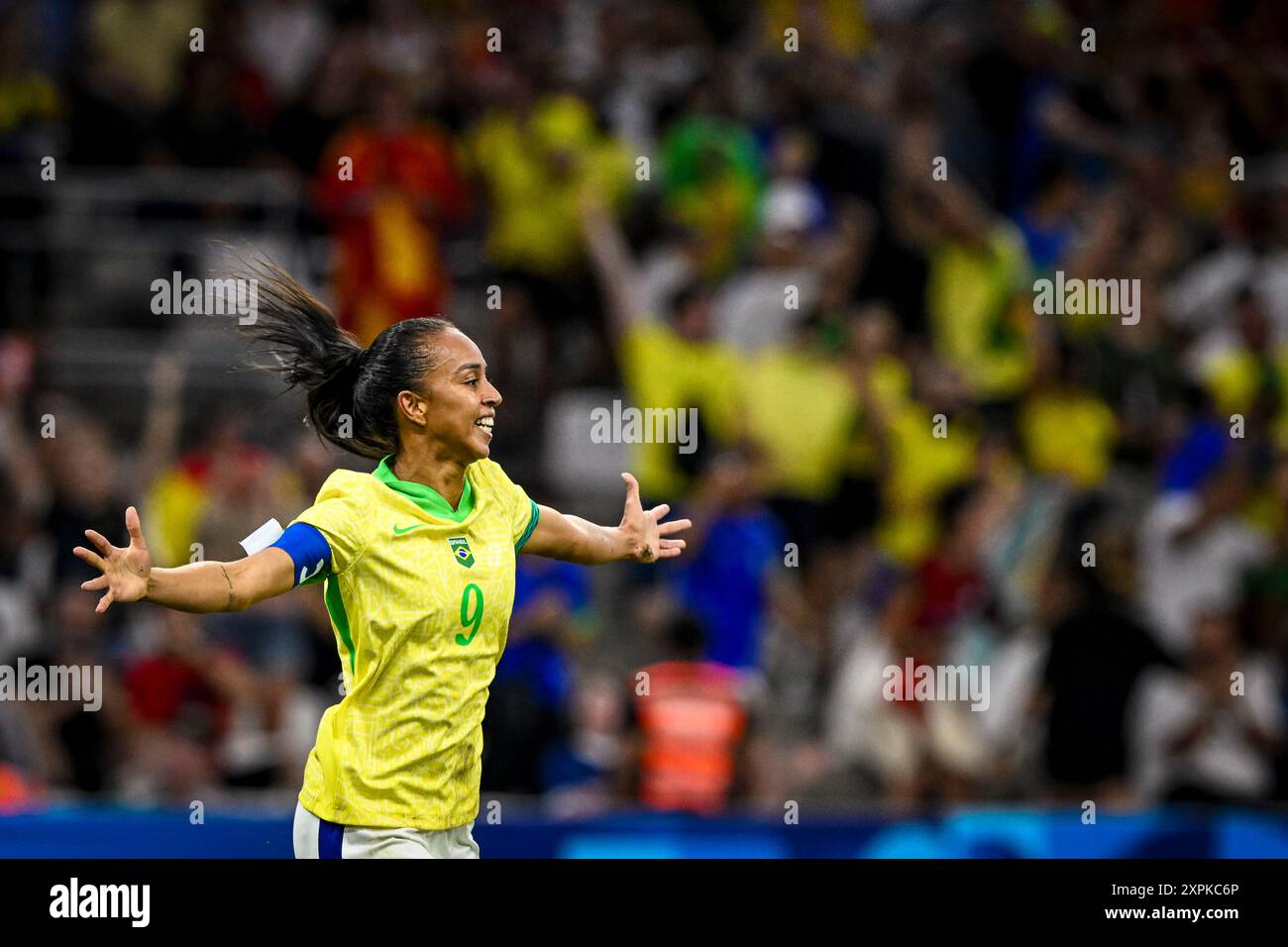 Paris, France. 06th Aug, 2024. Adriana of Brazil celebrates after ...