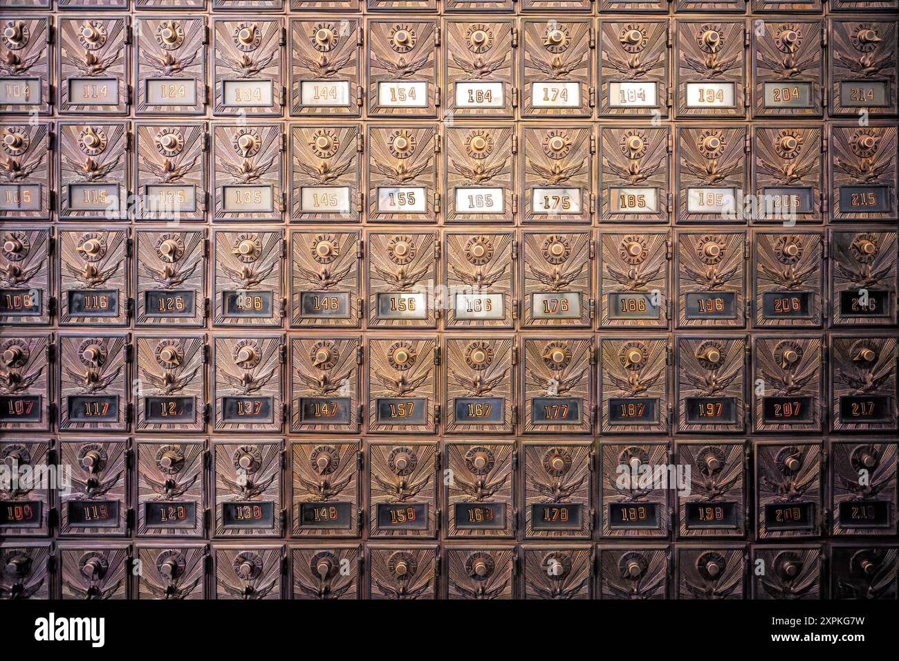 Antique post office boxes hi-res stock photography and images - Alamy