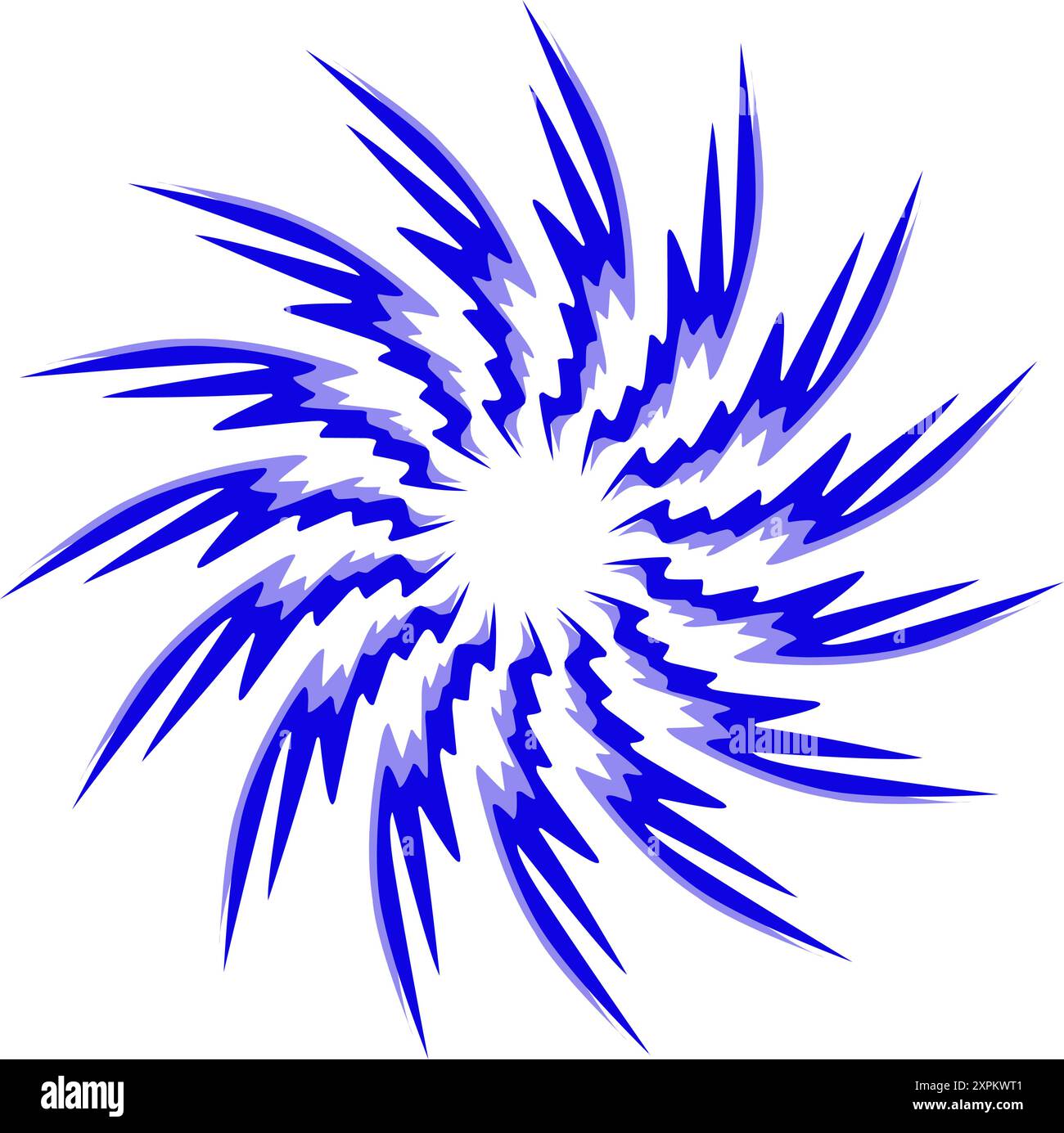 Blue tribal mandala icon with shadow. Perfect for logos, icons, items, tattoos, stickers, posters, banners, clothes, hats Stock Vector
