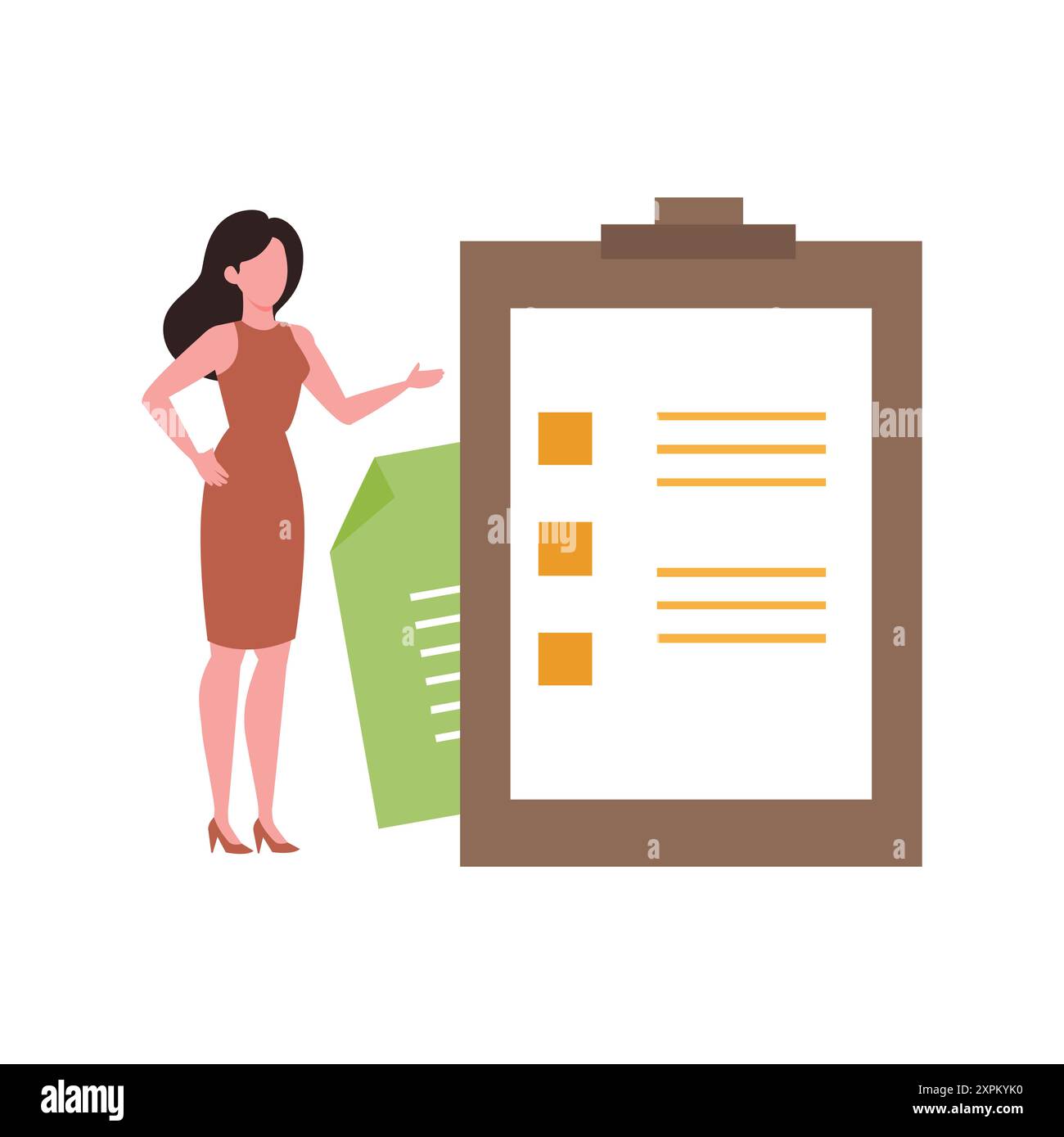 girl-pointing-at-to-do-list-board-stock-photo-alamy