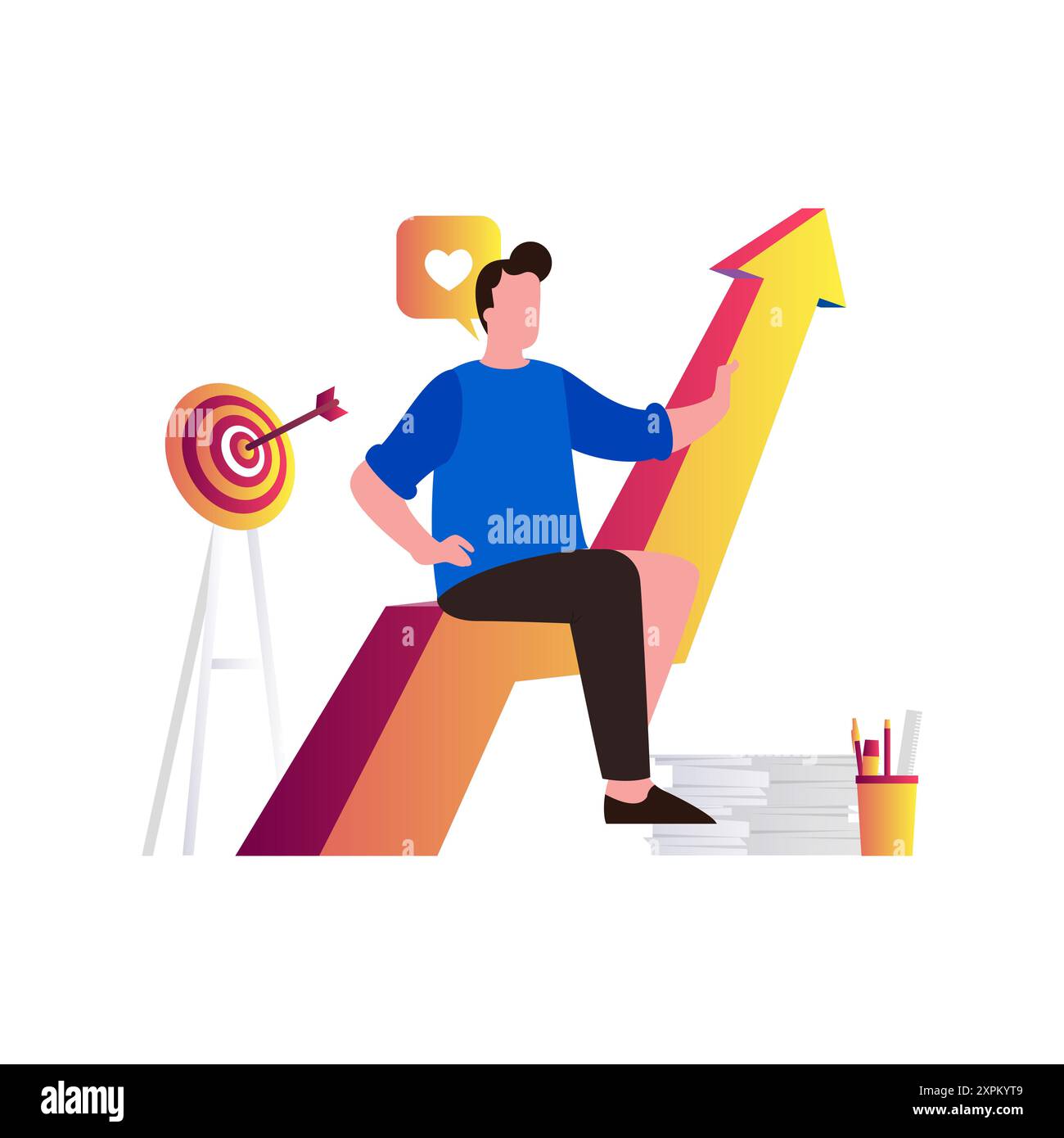 Business idea leader vector hi-res stock photography and images - Alamy