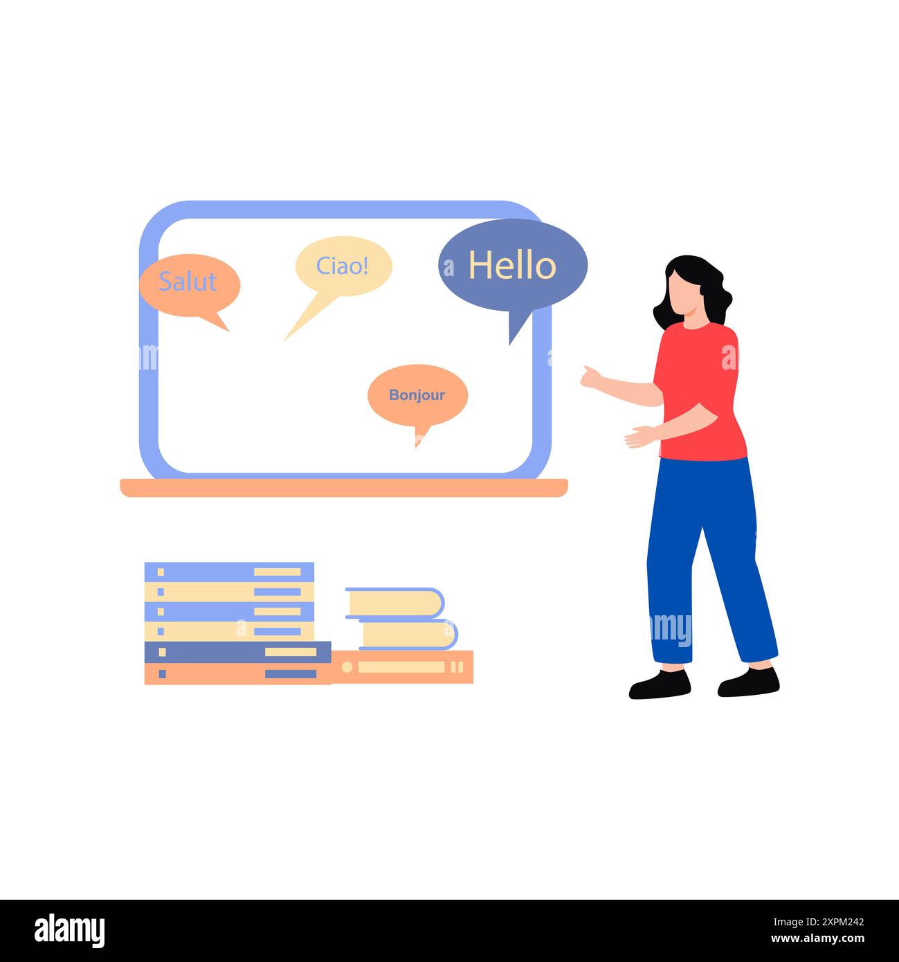 Language learning app icon hi-res stock photography and images - Alamy