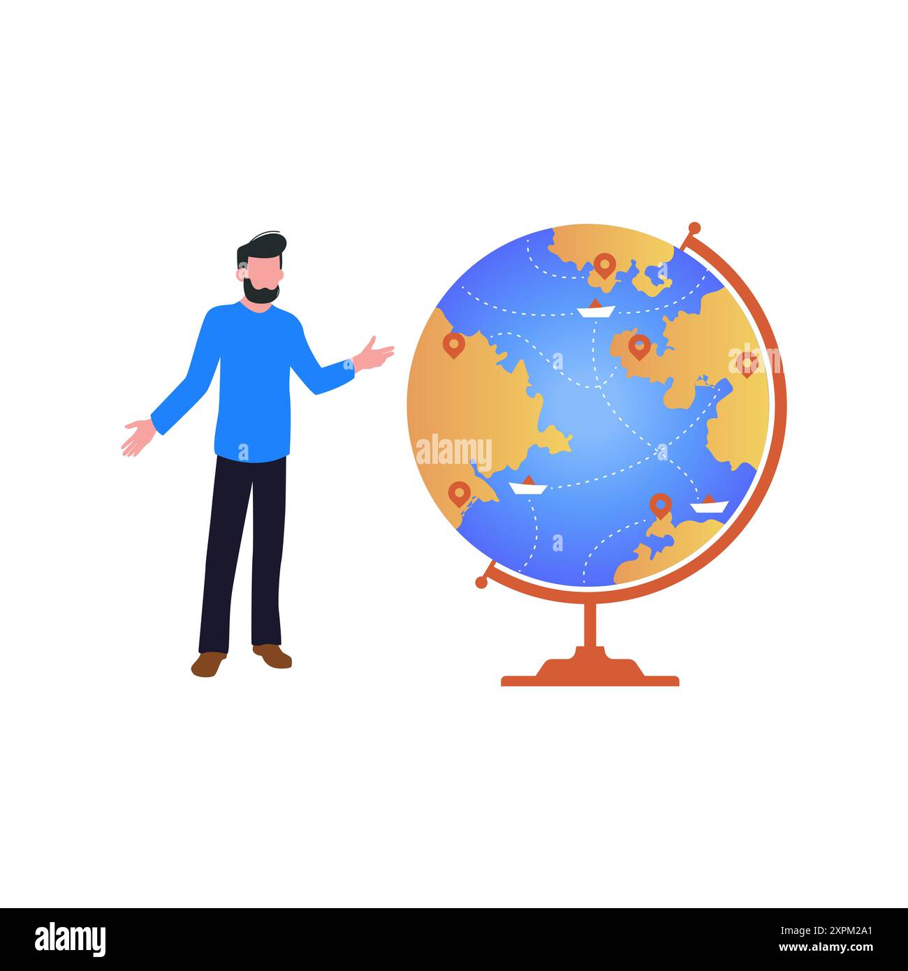  Flat design world globe Cut Out Stock Images & Pictures - Alamy Motiv 